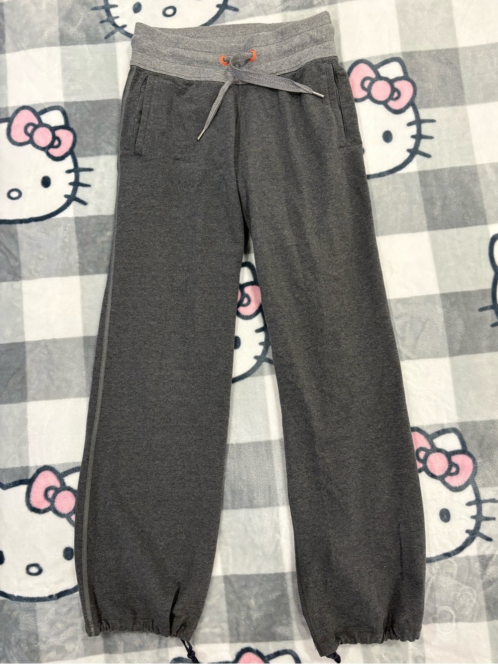 Lululemon Grey Drawstring Straight Leg Sweatpants